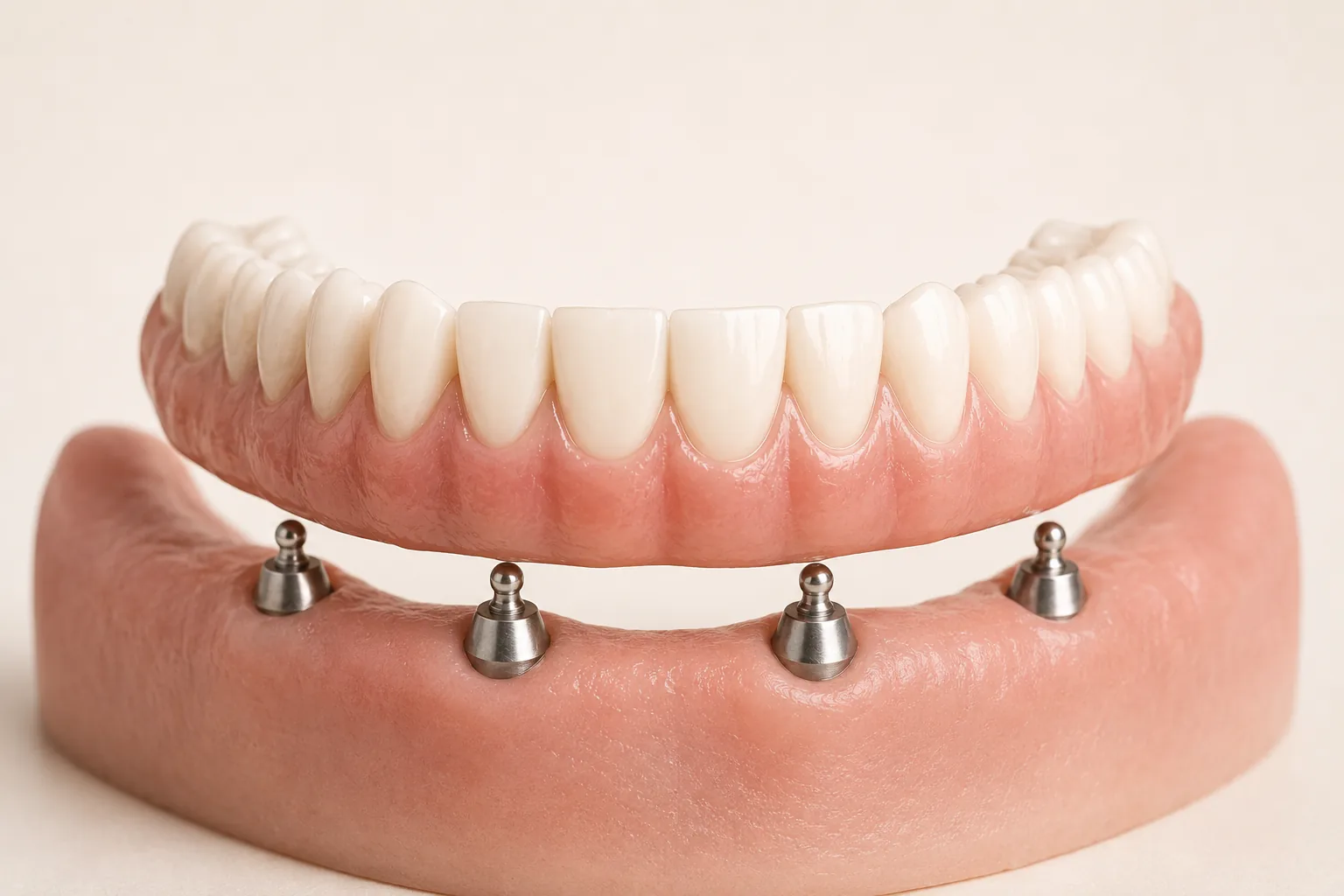 Prothèse complète amovible stabilisée par implants