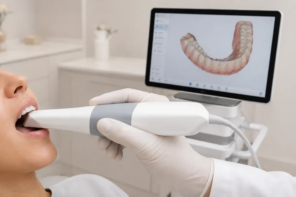 Scanner intra-oral pour les empreintes numériques