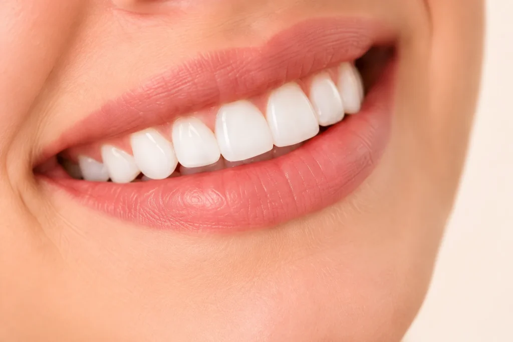 Sourire naturel observé dans le cadre d’un projet de facettes dentaires